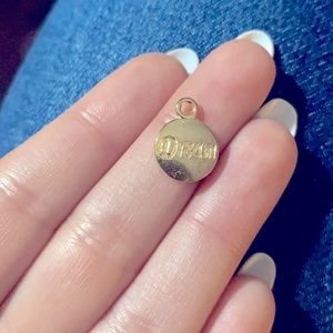 3/$30 DREAM engraved gold plated charm